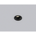 Helestra Luminaria empotrable para techos NESO giratorio GU10 IP20, negro mate 