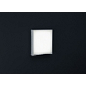 Helestra Luminaria de pared para exteriores SCALA cuadrado IP44, acero inoxidable 
