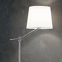 Luminaria de pedestal REGOL PT1 E27 IP20, níquel satinado 
