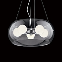 Ideal Lux Luminaria colgante AUDI-10 SP5 de 5 llamas E27 IP20, cromo 