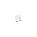Ideal Lux Luminaria de pared TRIPLO AP2 de 2 llamas E27 IP20, transparente, blanco 