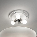 Ideal Lux Luminaria de pared y techo SMARTIES BIANCO PL2 D40 de 2 llamas E27 IP20, cromo 