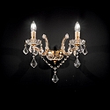 Ideal Lux Luminaria de pared FLORIAN AP2 de 2 llamas E14 IP20, transparente 