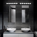 Ideal Lux Luminaria de espejo PRIVE' AP6 de 6 llamas E14 IP20, cromo 