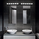 Ideal Lux Luminaria de espejo PRIVE AP8 de 8 llamas E14 IP20, cromo 