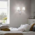 Luminaria de pared PEGASO AP2 de 2 llamas E14 IP20