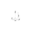 Ideal Lux Luminaria colgante LANA SP1 D50 E27 IP20, blanco 
