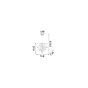 Ideal Lux Luminaria colgante OPERA SP6 de 6 llamas E27 IP20, blanco 