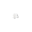 Ideal Lux Table lamp PRATO TL1 BIG, E27, white