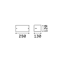 Ideal Lux Luminaria de pared REX-2 AP1 E27 IP44, antracita 
