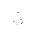 Ideal Lux Luminaria colgante ULISSE SP3 D42 de 3 llamas E27 IP20, blanco