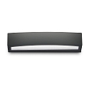 Luminaria de pared para exteriores ANDROMEDA Arriba-Abajo, de 2 llamas E27 IP55, negro 