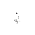 Ideal Lux Pendant luminaire OIL-3 SP1, E27, concrete