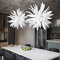 Ideal Lux Luminaria colgante LEAVES SP12 de 12 llamas G9 IP20, blanco