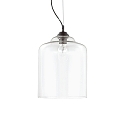 Luminaria colgante BISTRO SP1 SQUARE E27 IP20, transparente