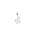 Luminaria colgante EDISON SP1 E27 IP20, blanco
