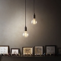Ideal Lux Luminaria colgante EDISON SP1 E27 IP20, negro