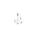 Ideal Lux Luminaria colgante BISTRO SP1 ROUND E27 IP20, transparente