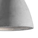 Ideal Lux Pendant luminaire OIL-5, � 20.5cm / H 15.5cm, E27 max. 15W, concrete, cement grey / black