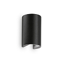 Luminaria de pared para exteriores APOLLO Arriba-Abajo IP44, negro mate