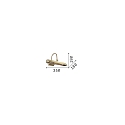 Ideal Lux Luminaria para cuadros RETR� de 2 llamas, inclinable E14 IP20, bru�ido