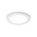 Recessed LED floodlight GROOVE ROUND, IP20, Ø 22.7cm, 30W 4000K 2800lm 110°, white