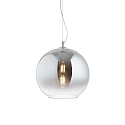 Luminaria colgante NEMO E27 IP20, cromo, claro