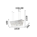 Luminaria colgante MARTINEZ de 8 llamas E14 IP20