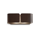 Luminaria de pedestal CLIP MINI G9 IP20, acero corten (autopatinable)