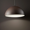 Ideal Lux Luminaria colgante FOLK � 50CM de 1 llama E27 IP20, mate, marr�n caf� regulable