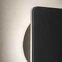 Ideal Lux Luminaria de pared COVER SQUARE indirecta IP20, �palo, negro, con recubrimiento de polvo