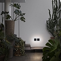 Ideal Lux Luminaria de pared COVER SQUARE indirecta IP20, �palo, negro, con recubrimiento de polvo
