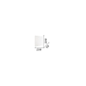 Ideal Lux Luminaria de pared COVER SQUARE indirecta IP20, �palo, negro, con recubrimiento de polvo