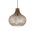 Luminaria colgante ONION SMALL E27 IP20, marr�n