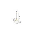 Luminaria colgante ABC E27 IP20