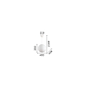 Ideal Lux Luminaria colgante CARTA SP1 medio E27 IP20, blanco, blanco mate