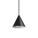Luminaria colgante A-LINE peque�o GU10 IP20, negro mate, con recubrimiento de polvo