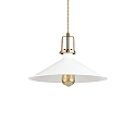 Luminaria colgante ERIS-4 E27 IP20, dorado mate, blanco