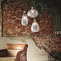 Ideal Lux Luminaria colgante BERGEN 2 E27 IP20, madera, recubrimiento con polvo, color humo, negro
