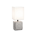 Luminaria de mesa KAL�-1 con interruptor E14 IP20, gris, blanco