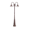 Luminaria de pie para exteriores CIMA E27 IP43, marr�n caf�