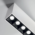 Ideal Lux Luminaria empotrable LIKA PL SURFACE de 5 llamas, para estaci�n de trabajo VDU, versi�n de montaje en superficie, on/off IP20