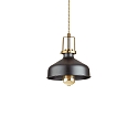 Luminaria colgante ERIS-2 E27 IP20, dorado mate, negro