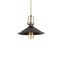 Luminaria colgante ERIS-3 E27 IP20, dorado mate, negro
