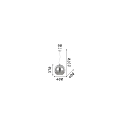Ideal Lux Luminaria colgante NEMO E27 IP20, cromo