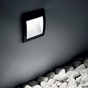 Ideal Lux Luminaria de pared empotrable WIRE FI D14 abajo, asim�trico, conmutable IP65, antracita 