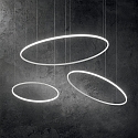 Ideal Lux pendant luminaire HULAHOOP 610 round, adjustable IP20, white