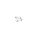 Ideal Lux Luminaria de pared ECLISSI 30 IP20, dorado
