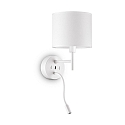 Luminaria de pared SET UP MAP2 de 2 llamas, con brazo flexible, con conexi�n USB E27 IP20, blanco