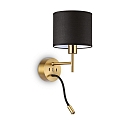 Ideal Lux Luminaria de pared SET UP MAP2 de 2 llamas, con brazo flexible, con conexi�n USB E27 IP20, lat�n